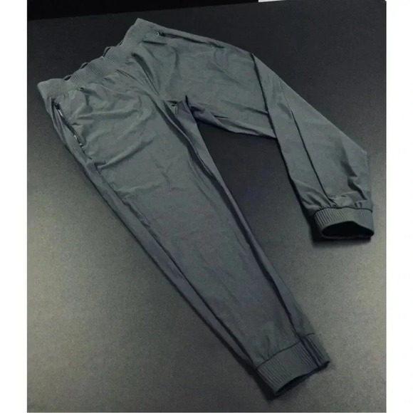 Athletic Works Womens Gray Flat Front Pockets Elastic Waist Jogger Pants Medium - Picture 1 of 13